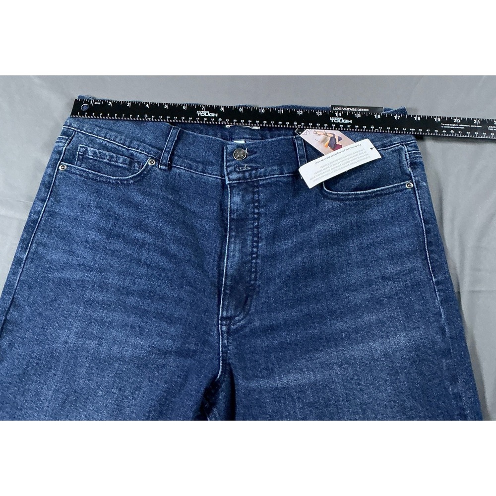 Sofia Jeans by Sofia Vergara Margot Wide Leg High Rise Dark Wash Denim Size 16 - Picture 2 of 12
